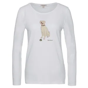 Barbour Fareham Ladies Long Sleeve T-Shirt - White