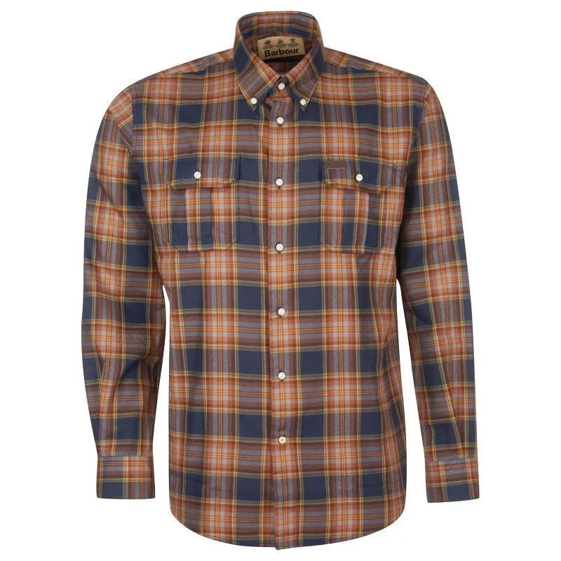 Barbour Singsby Thermo Weave Mens Shirt - Navy