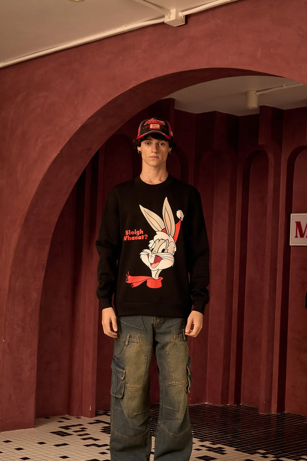 Black Bugs Bunny Sweatshirt