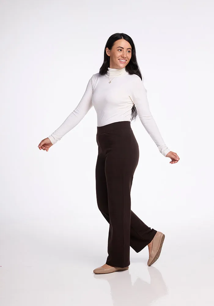 Ellie Wide Leg Pants • Final Sale Deals! - French Roast