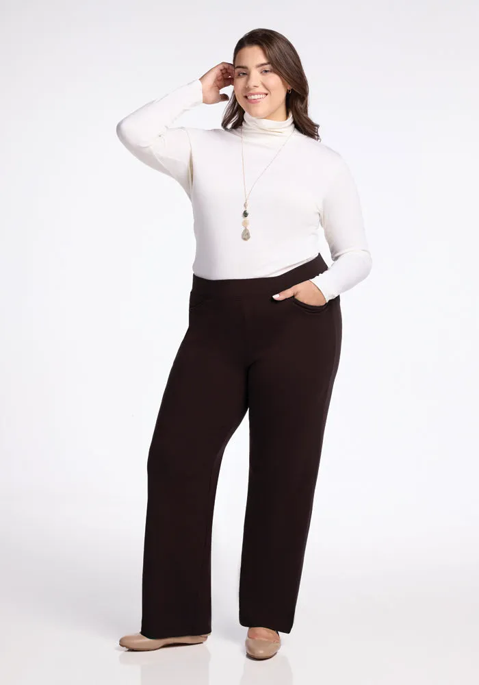 Ellie Wide Leg Pants • Final Sale Deals! - French Roast