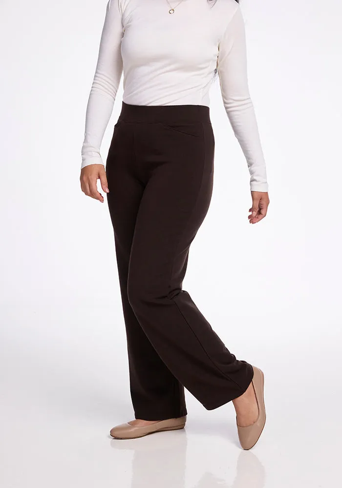 Ellie Wide Leg Pants • Final Sale Deals! - French Roast