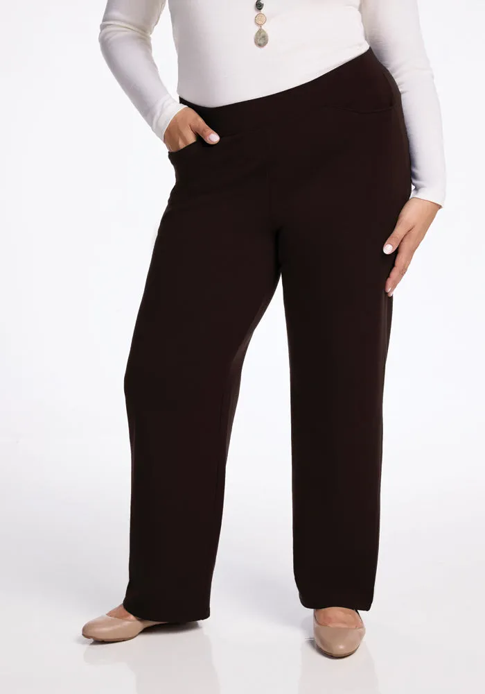 Ellie Wide Leg Pants • Final Sale Deals! - French Roast