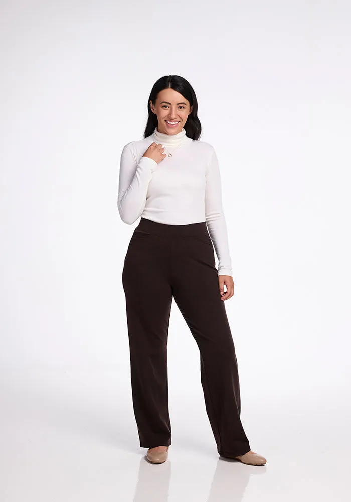 Ellie Wide Leg Pants • Final Sale Deals! - French Roast