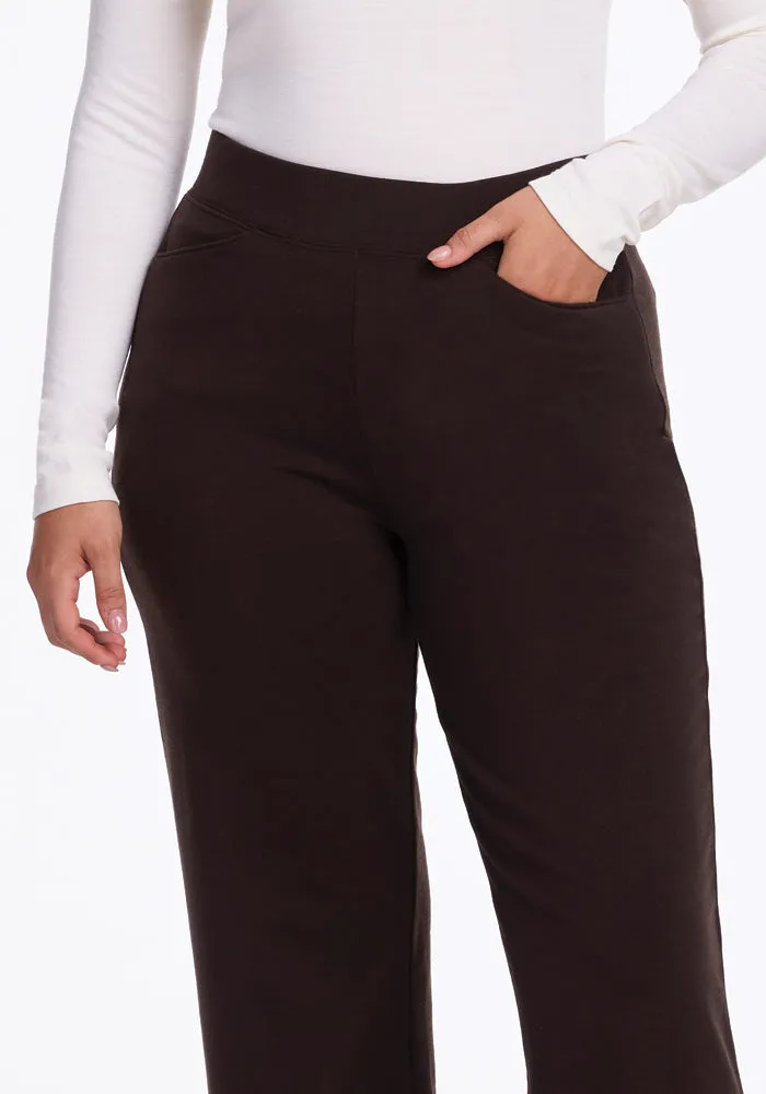 Ellie Wide Leg Pants • Final Sale Deals! - French Roast