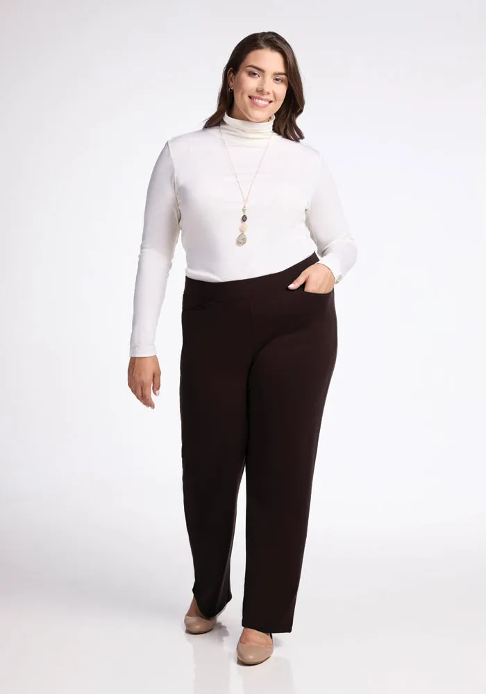 Ellie Wide Leg Pants • Final Sale Deals! - French Roast