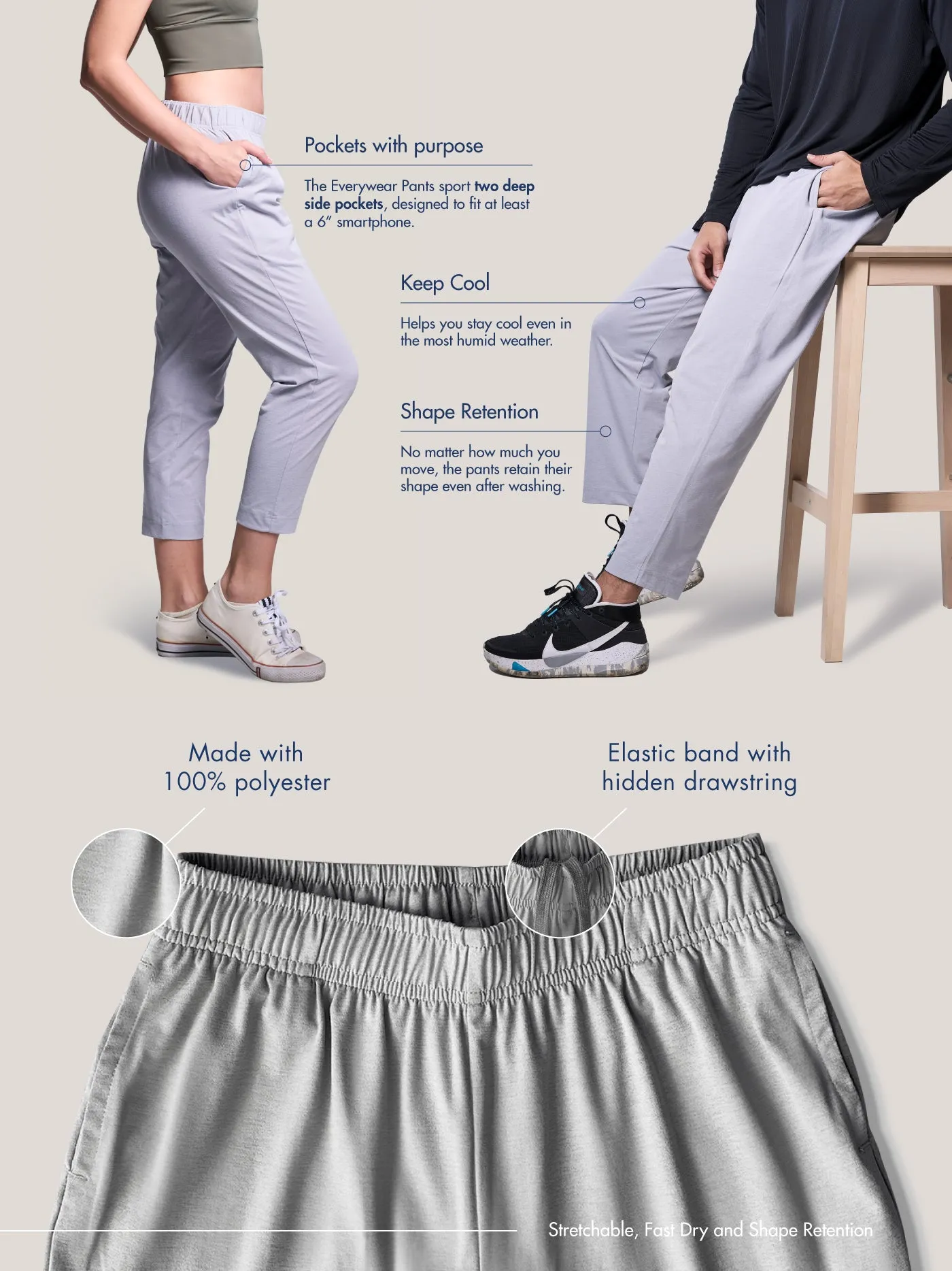 Every-Wear Ankle Pants (Unisex)