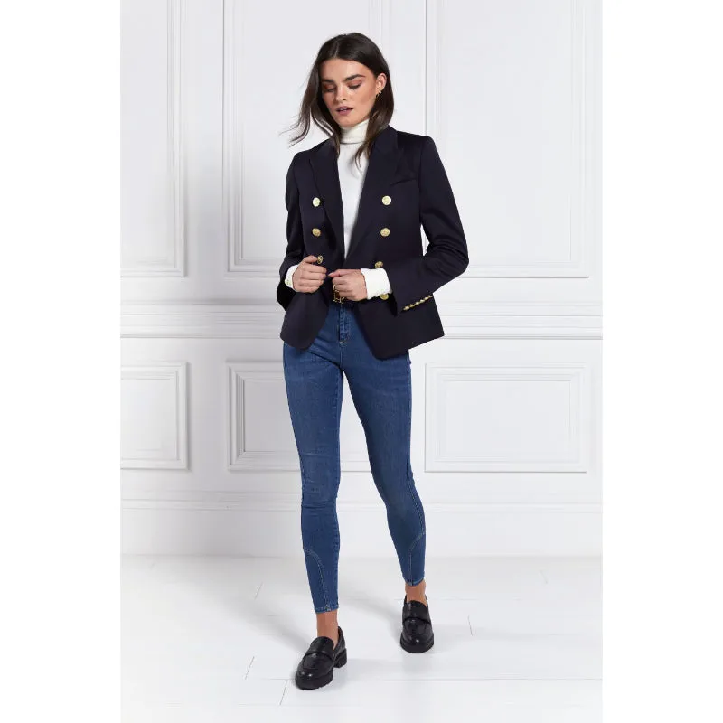 Holland Cooper Knightsbridge Ladies Blazer - Navy Barathea