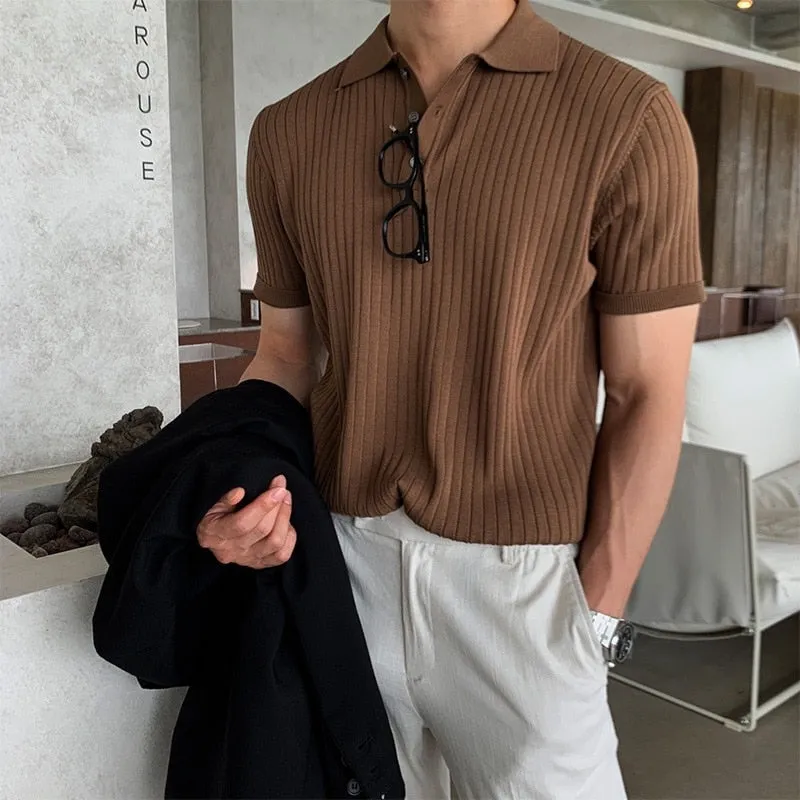 LMS Slim Knitted T-Shirt