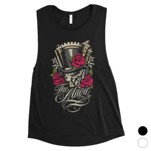 Magic Roses Womens Muscle Shirt