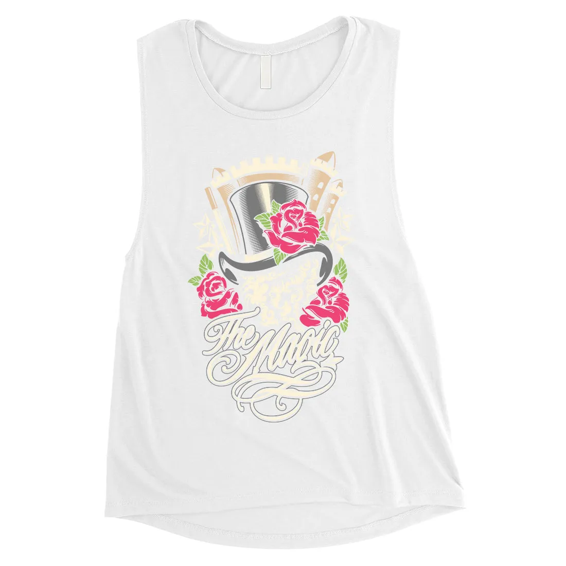 Magic Roses Womens Muscle Shirt