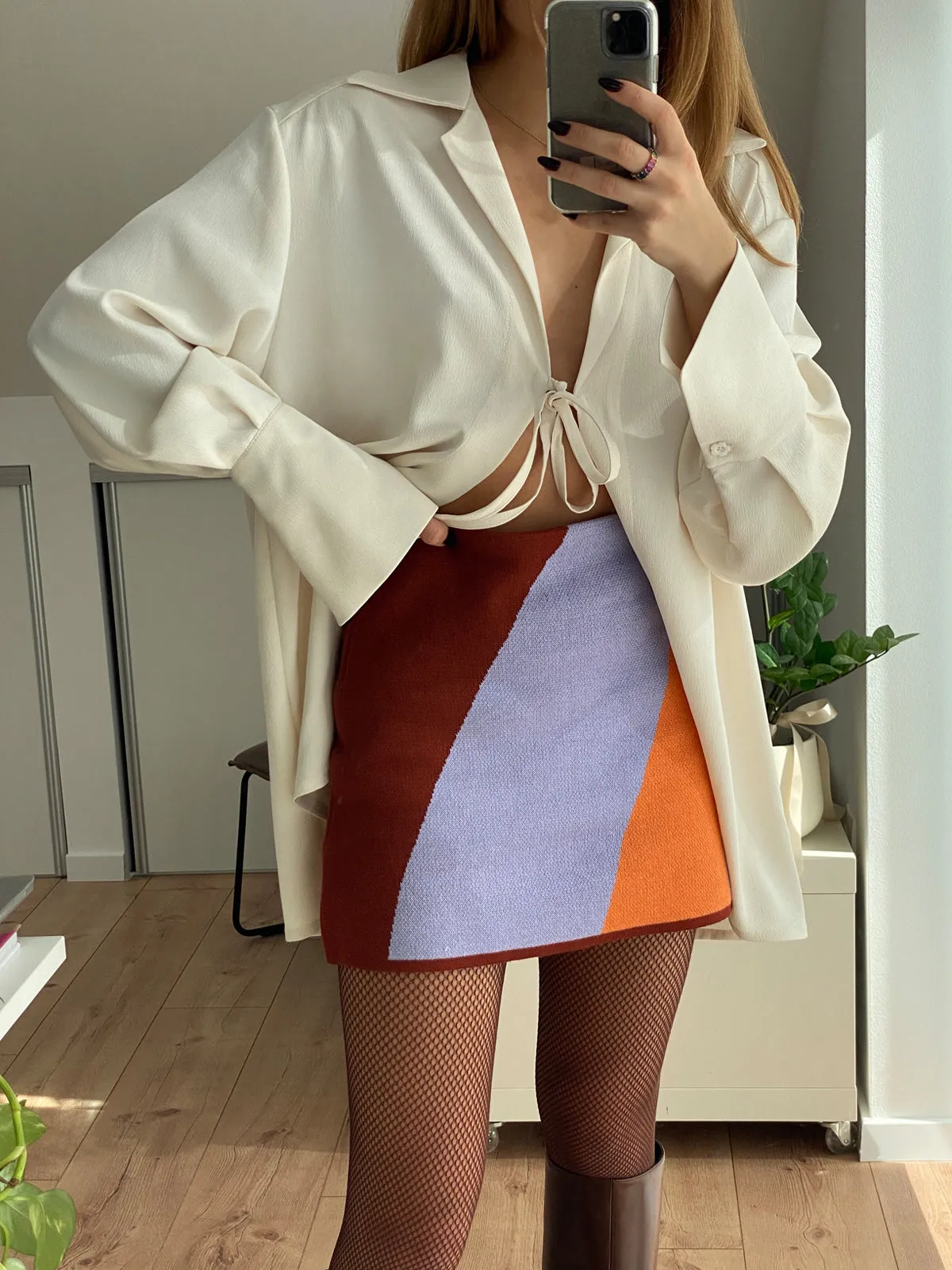 MARIANNE knit mini skirt