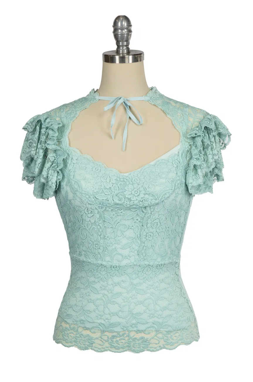 Mayfair Lace Camisole (Blue)