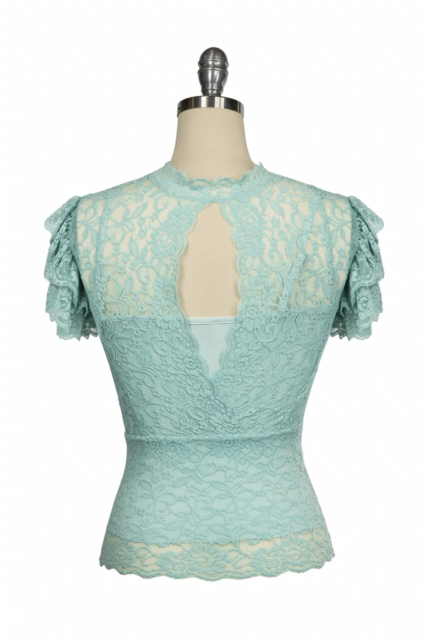 Mayfair Lace Camisole (Blue)