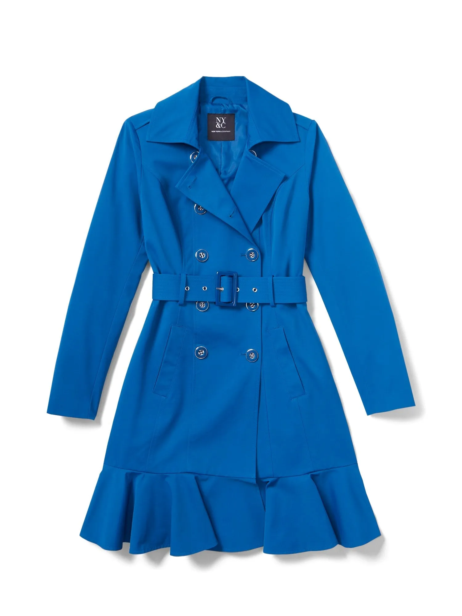 Peplum Belted Trenchcoat - City Trench Collection