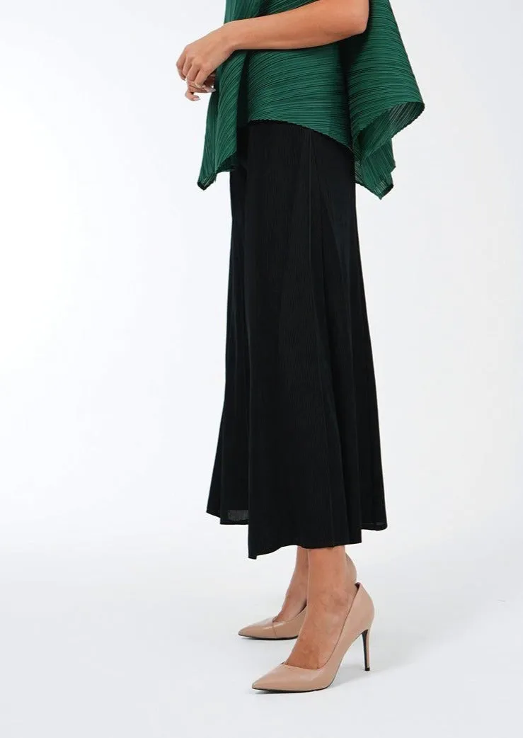 Perla Wide-Leg Pleated Pants