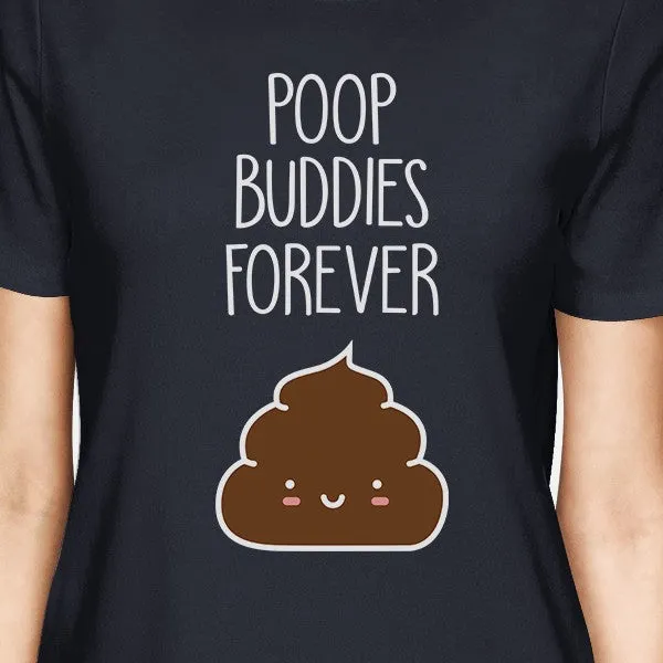 Poop Buddies BFF Matching Navy Shirts