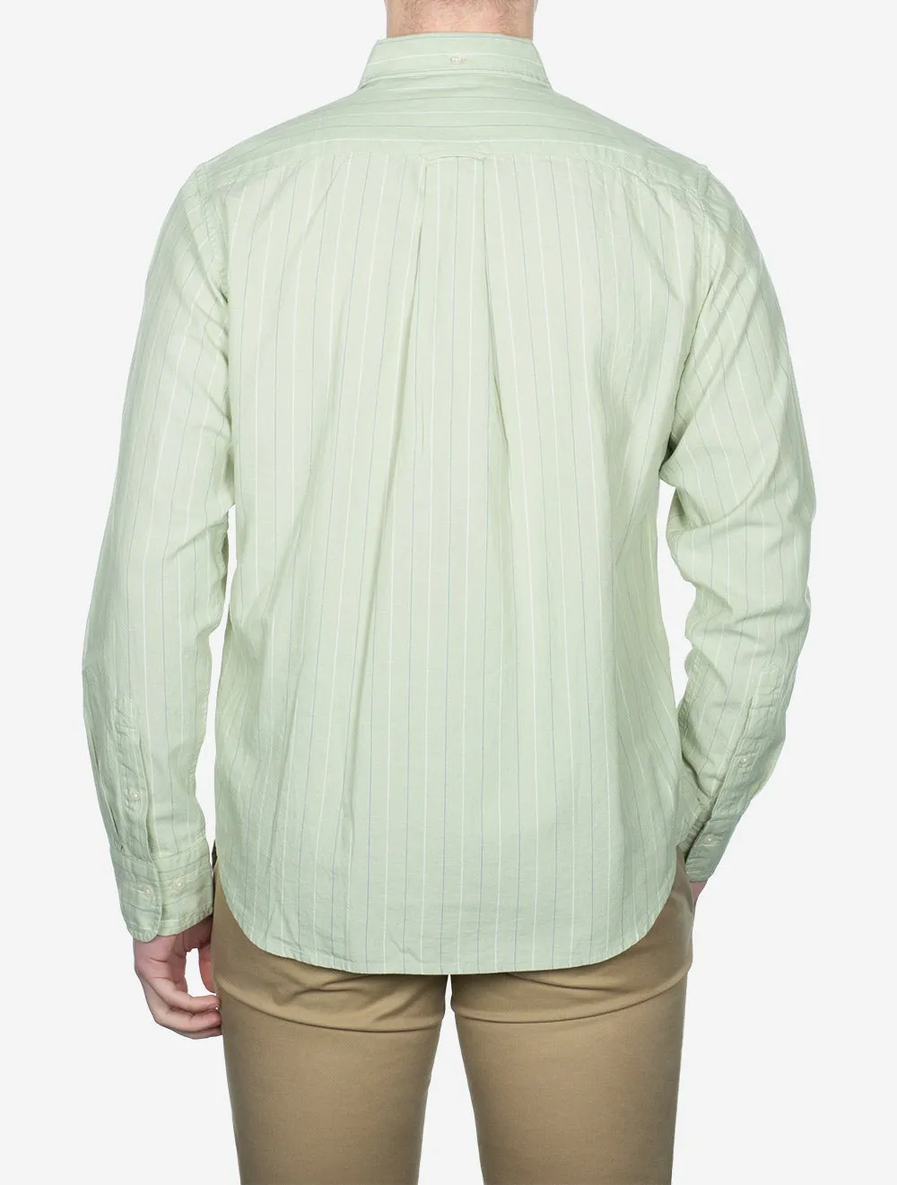 Regular Archive Oxford Stripe Shirt Milky Matcha