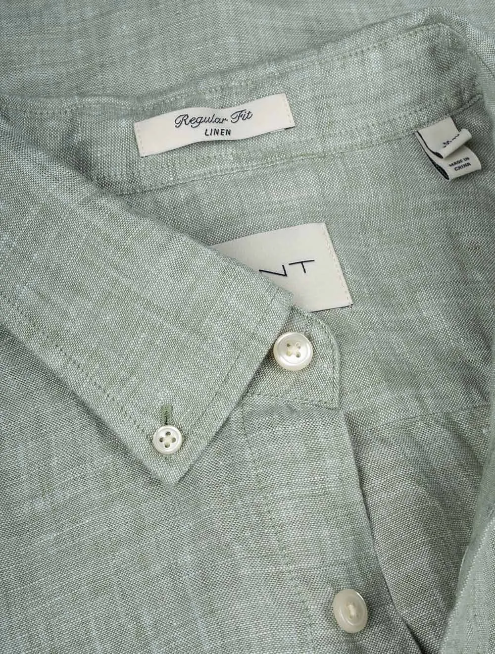 Regular Linen Shirt Kalamata Green