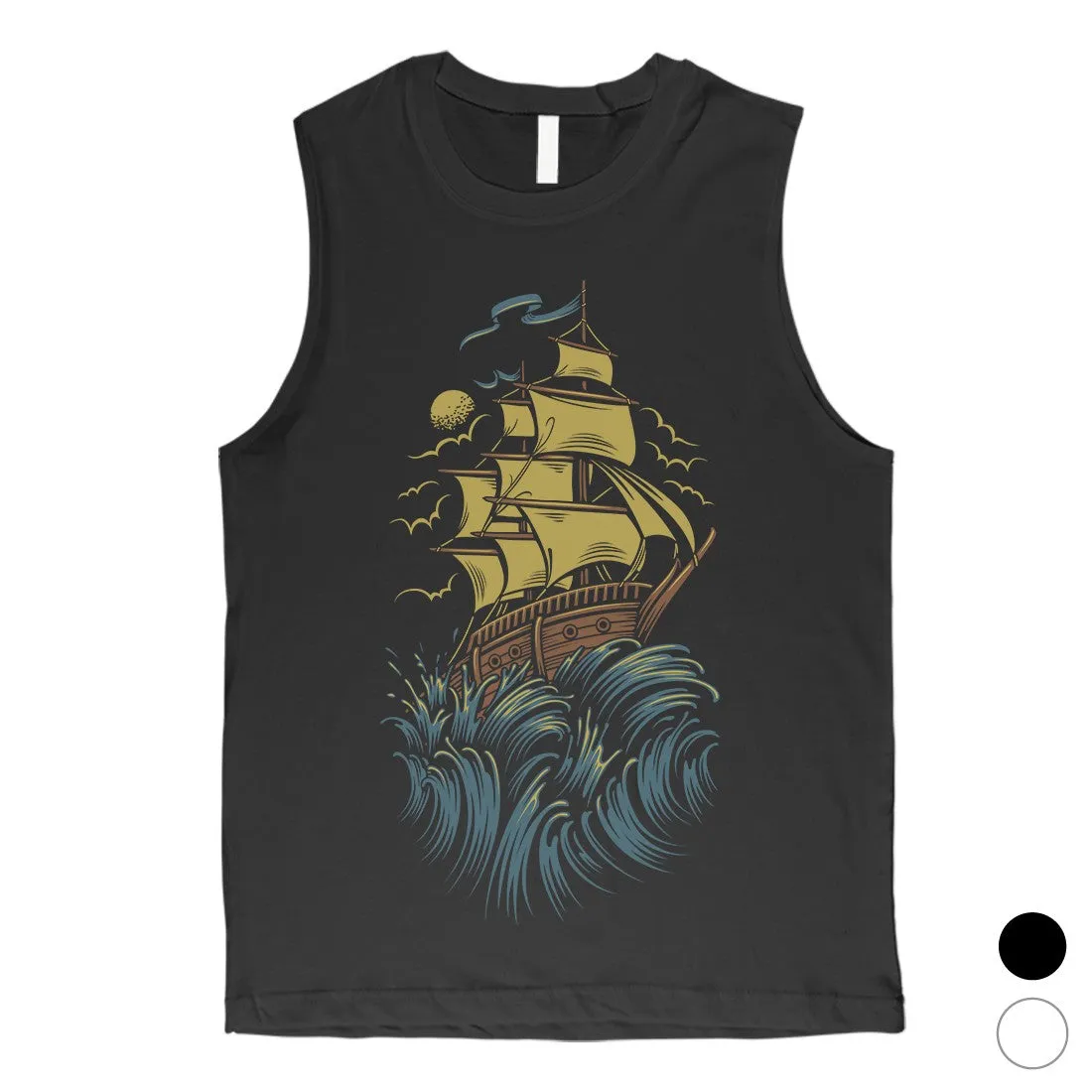 Sailing Boat Mens Muscle Shirt