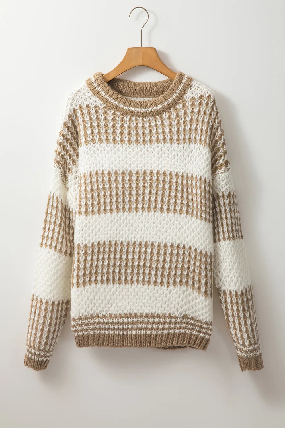 Saylor Round Neck Loose Sweater for Girls and Women