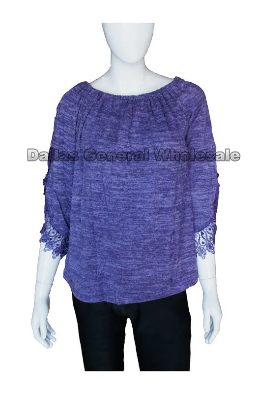 Short Laced Sleeves Shirt Wholesale