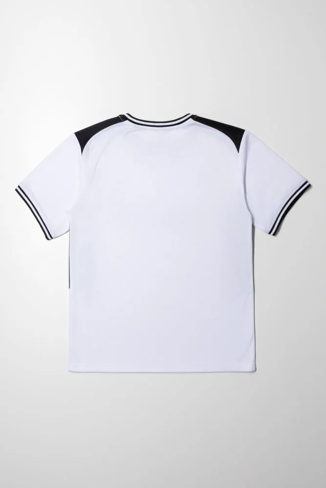 Soccer Short Sleeve T-Shirt White