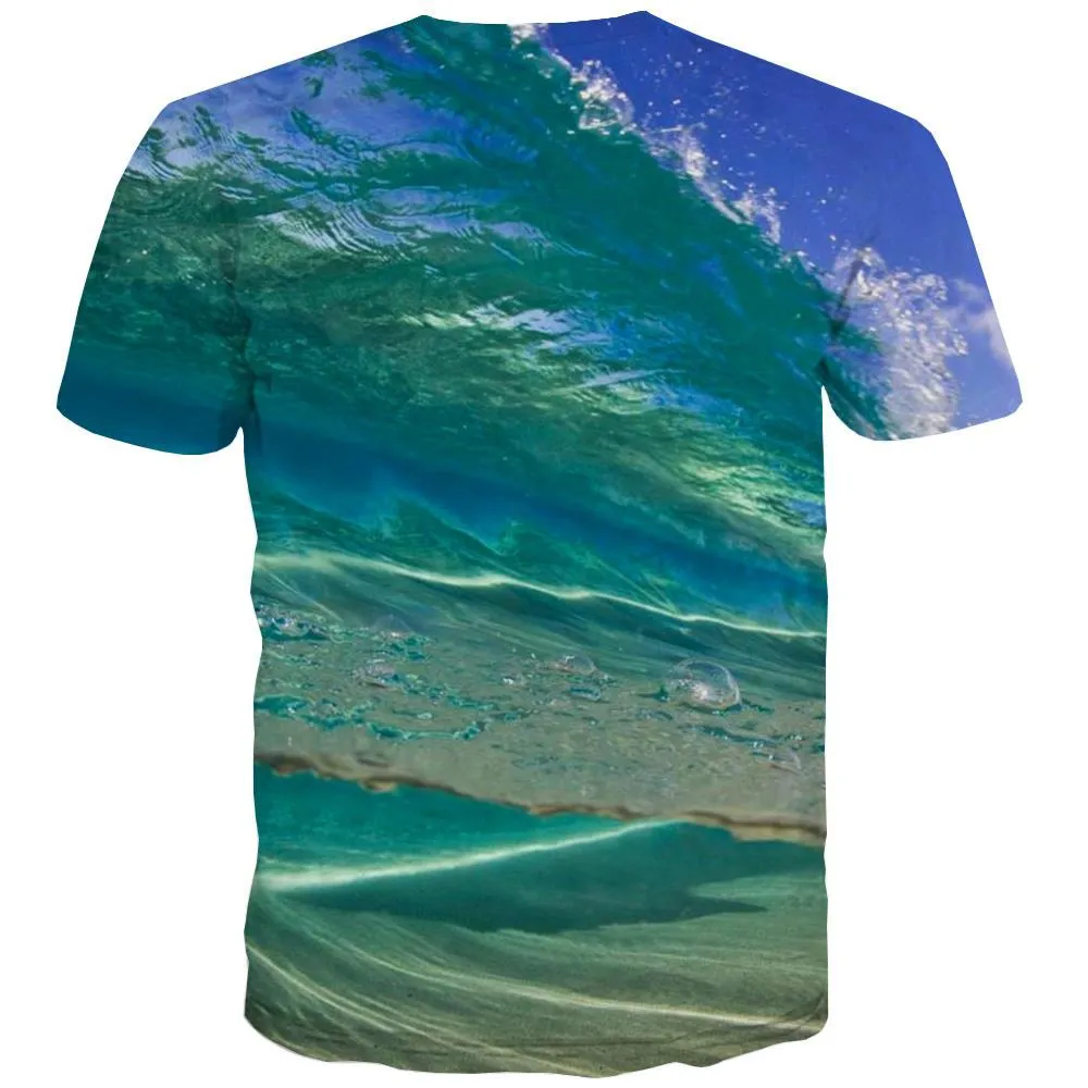 surf T shirts Men The sea T-shirts Graphic sport Shirt Print Cool Tshirts Cool