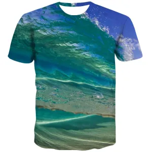 surf T shirts Men The sea T-shirts Graphic sport Shirt Print Cool Tshirts Cool