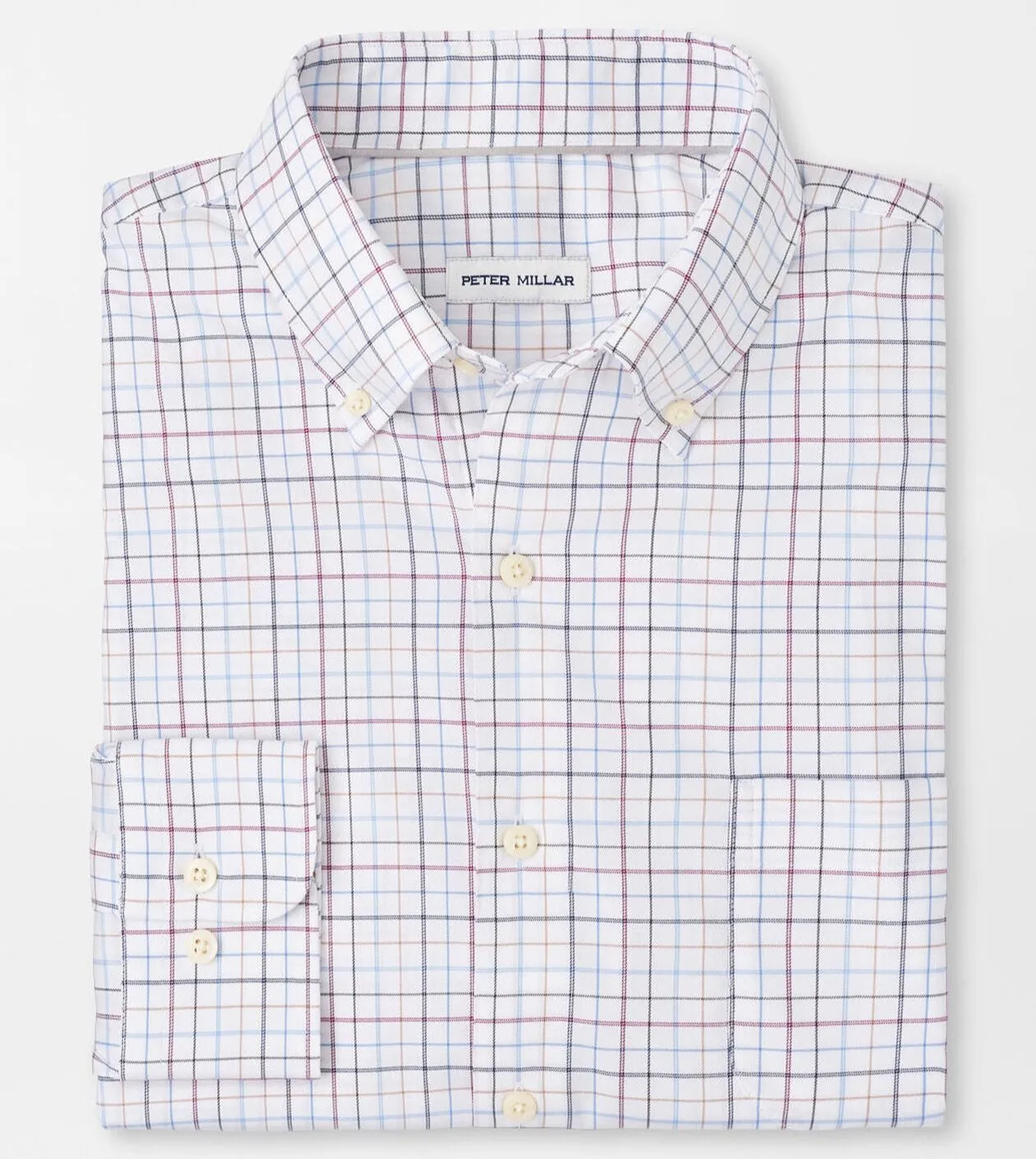 Sydney Crown Lite Cotton-Stretch Sport Shirt in White by Peter Millar