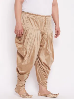 VASTRAMAY Rose Gold Cowl Dhoti