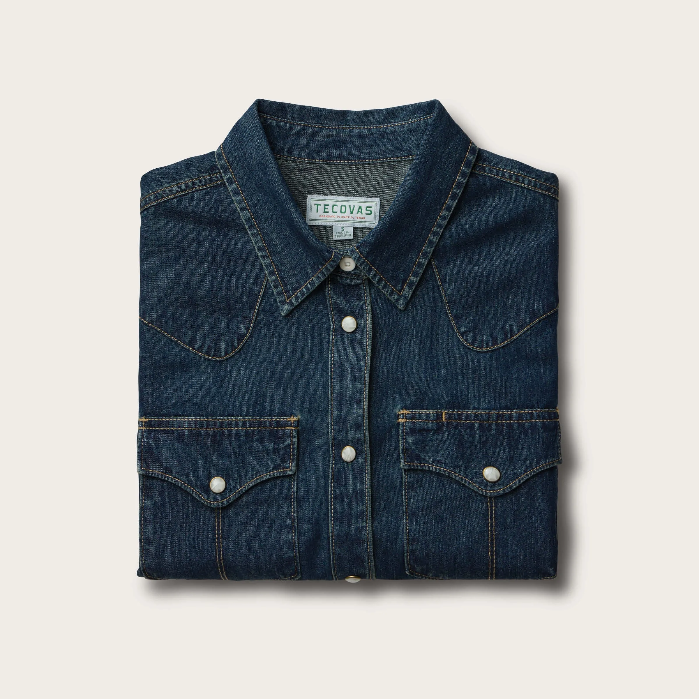 Women's Denim Pearl Snap